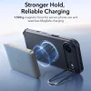 iPhone 17 Air, Ütésálló MagSafe-es tok, kitámasztóval, háromrétegű védelemmel - Fekete - ESR - Cyber Armor Kickstand