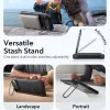 iPhone 17 Air, Ütésálló MagSafe-es tok, kitámasztóval, háromrétegű védelemmel - Fekete - ESR - Cyber Armor Kickstand
