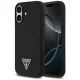 iPhone 17, Guess - Silicone Triangle Logo MagSafe tok - Fekete