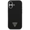 iPhone 17, Guess - Silicone Triangle Logo MagSafe tok - Fekete