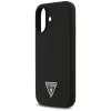 iPhone 17, Guess - Silicone Triangle Logo MagSafe tok - Fekete