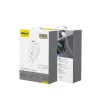USB-A + USB-C hálózati töltő, 20W, 1 m USB-C - USB-C kábellel - Fehér - A6MaxC