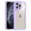iPhone 11 Pro, Teljes körű védelmet nyújtó ütésálló tok + fólia szett - Lila - Techsuit - ColorVerse 360