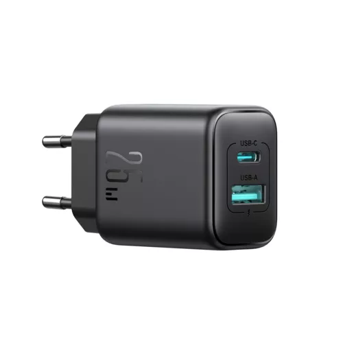 Joyroom JR-TCF13 hálózati töltő USB-C / USB-A, 25 W - fekete