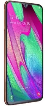 Samsung Galaxy A40 64GB Coral - Használt, Független Kiváló - 6 Hónap Garancia