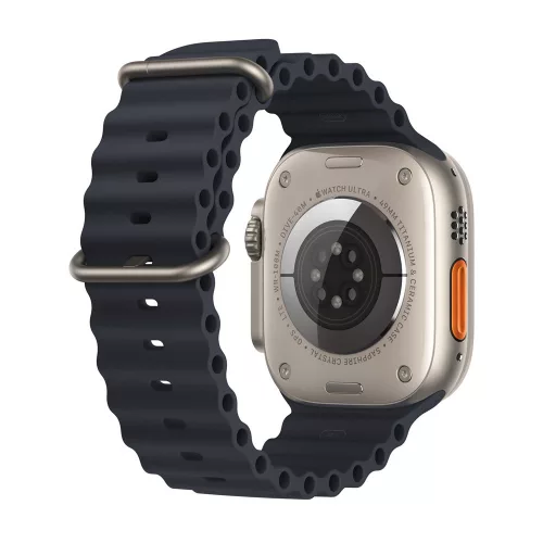 Techsuit (W038) Szilikon Szíj - Fekete - Apple Watch 42/44/45/49 mm