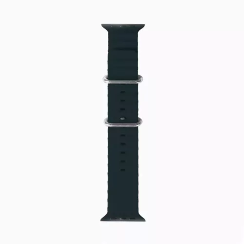 Techsuit (W038) Szilikon Szíj - Fekete - Apple Watch 42/44/45/49 mm