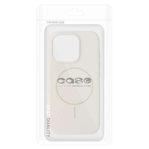 Magsafe Slim Szilikon tok iPhone 16 Pro - Bézs