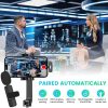 Techsuit - (2 db) Vezeték nélküli csíptetős mikrofon (LW2) Type-C csatlakozóval, Plug & Play - Fekete