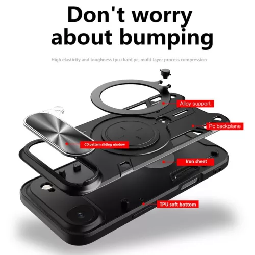 Techsuit - CamGuard Pro - iPhone 17 Air - Fekete