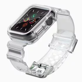 Szilikon Szíj és Tok Apple Watch-hoz - 40 mm - Szürke