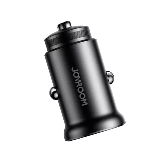 Joyroom JR-CCN05 30W USB-A USB-C mini autós töltő - Fekete