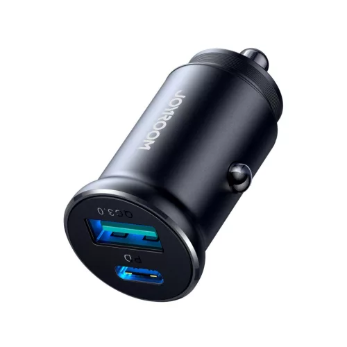 Joyroom JR-CCN05 30W USB-A USB-C mini autós töltő - Fekete