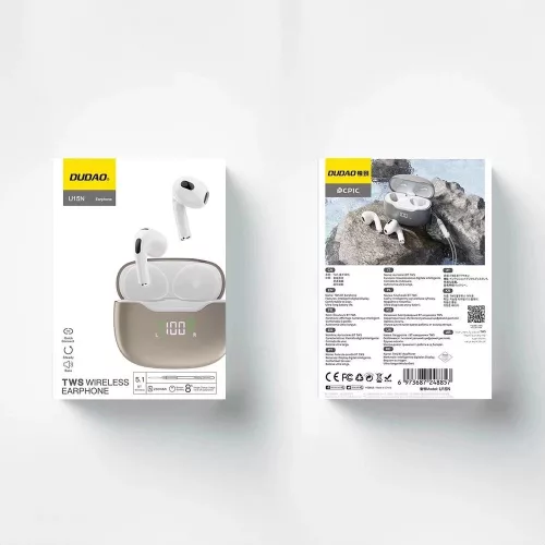 Dudao U15N TWS Vezeték nélküli bluetooth Fülhallgató - Fehér
