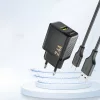 Töltő adapter 2,4A, USB-A - Fekete - Dudao A23