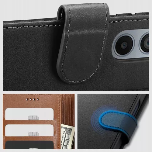 Tech-Protect Pénztárca tok Samsung Galaxy A55 5G - Fekete