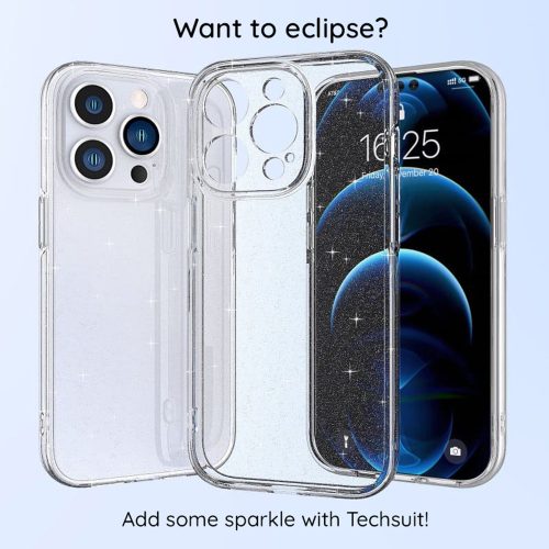 Techsuit - SparkleSkin Glitteres tok Honor 400 Lite - Átlátszó