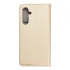 Samsung Galaxy A54 5G, Kinyitható kártyatartós tok állványfunkcióval - Arany - SMART CASE 