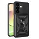 Modern Ütésálló Telefontok Állvánnyal és Kamera Védelemmel Samsung Galaxy A05S 4G - Fekete