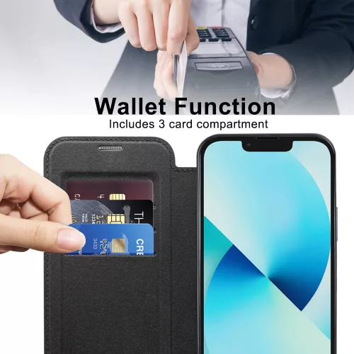 Techsuit - SmartMag Kinyitható kártyatartós tok - iPhone 11 - Kék