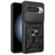Modern Ütésálló Telefontok Állvánnyal és Kamera Védelemmel Google Pixel 9 / Pixel 9 Pro - Fekete