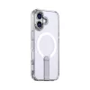 Hybrid Armor X tok iPhone 17-hez MagSafe-kompatibilis kitámasztóval - Átlátszó