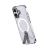 Hybrid Armor X tok iPhone 17-hez MagSafe-kompatibilis kitámasztóval - Átlátszó