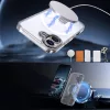 Hybrid Armor X tok iPhone 17-hez MagSafe-kompatibilis kitámasztóval - Átlátszó