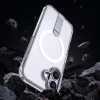 Hybrid Armor X tok iPhone 17-hez MagSafe-kompatibilis kitámasztóval - Átlátszó