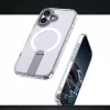Hybrid Armor X tok iPhone 17-hez MagSafe-kompatibilis kitámasztóval - Átlátszó