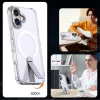 Hybrid Armor X tok iPhone 17-hez MagSafe-kompatibilis kitámasztóval - Átlátszó
