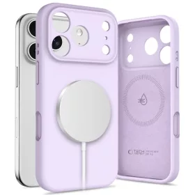 iPhone 17 Pro Max, Tech-Protect Silicone MagSafe tok - Lila