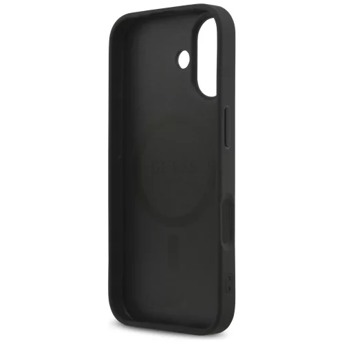 iPhone 17, Guess - Saffiano Classic Logo, MagSafe tok - Fekete