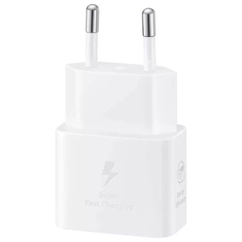 Samsung fali töltő adapter, kábellel, 25W, USB-C - fehér