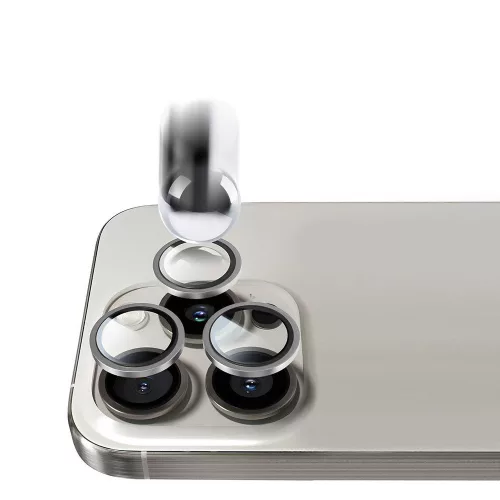 iPhone 17 Air, Kameravédő Edzett Üveg - Átlátszó - Protect Titanium