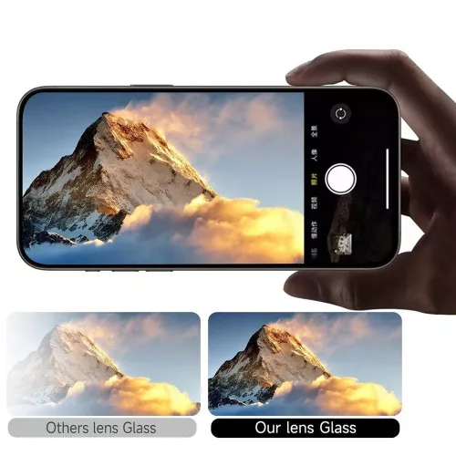 iPhone 17 Air, Kameravédő Edzett Üveg - Átlátszó - Protect Titanium
