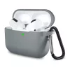 Techsuit - Szilikon tok - AirPods Pro 1 / 2 - Szürke