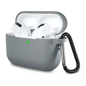 Techsuit - Szilikon tok - AirPods Pro 1 / 2 - Szürke