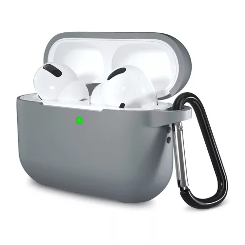 Techsuit - Szilikon tok - AirPods Pro 1 / 2 - Szürke
