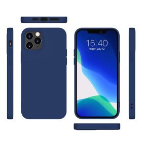 Szilikon sötétkék tok (iPhone XR)