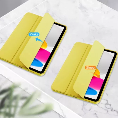 Tech-Protect iPad tok Pencil tartóval - Sárga - iPad 10.9" 2022