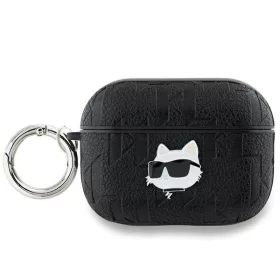   Karl Lagerfeld fekete monogramos Choupette fejes tok (Airpods Pro)
