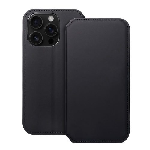 DUAL POCKET Kinyitható tok iPhone 16 Pro Max - Fekete