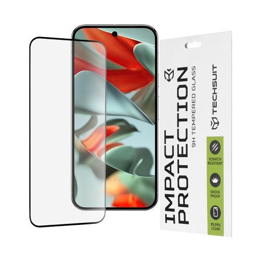 Techsuit – 111D Teljes kijelzős – Google Pixel 9 Pro XL - Fekete