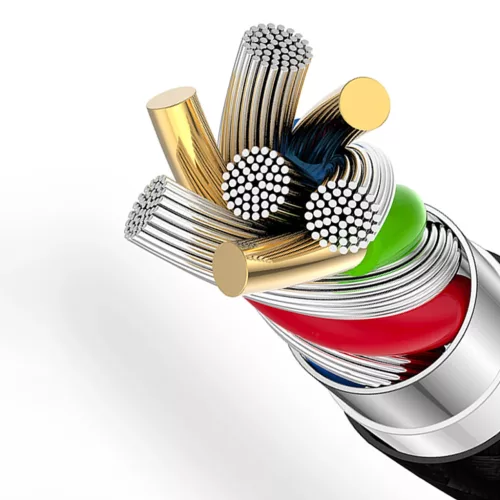 Dudao L3CL USB-C / Lightning kábel 30W 2m Fonott Kábel – Fekete