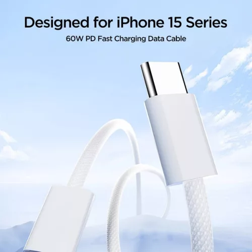 Joyroom S-A45 USB-C / USB-C 60W kábel, 1 méter – fehér
