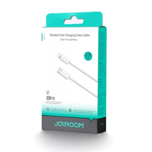 Joyroom S-A45 USB-C / Lightning 30W kábel, 1 méter – Fehér