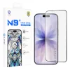iPhone 17 / iPhone 16 Pro kijelzővédő fólia - edzett üveg, 4H karcállóság, ujjlenyomat-mentes, ütés- és törésálló, teljes kijelzős védelem - Lito NB Screen Protector