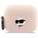 Karl Lagerfeld Rózsaszin Szilikon 3D Karl macska fejes Airpods Pro 3 tok