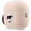 Karl Lagerfeld Rózsaszin Szilikon 3D Karl macska fejes Airpods Pro 3 tok